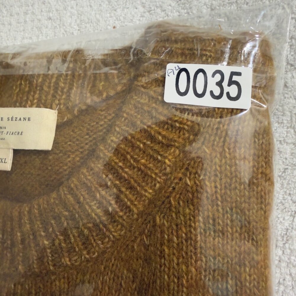 Sézane Samuel JumperMustard Knit Sleeveless Sweater Vest XXL - Picture 8 of 11